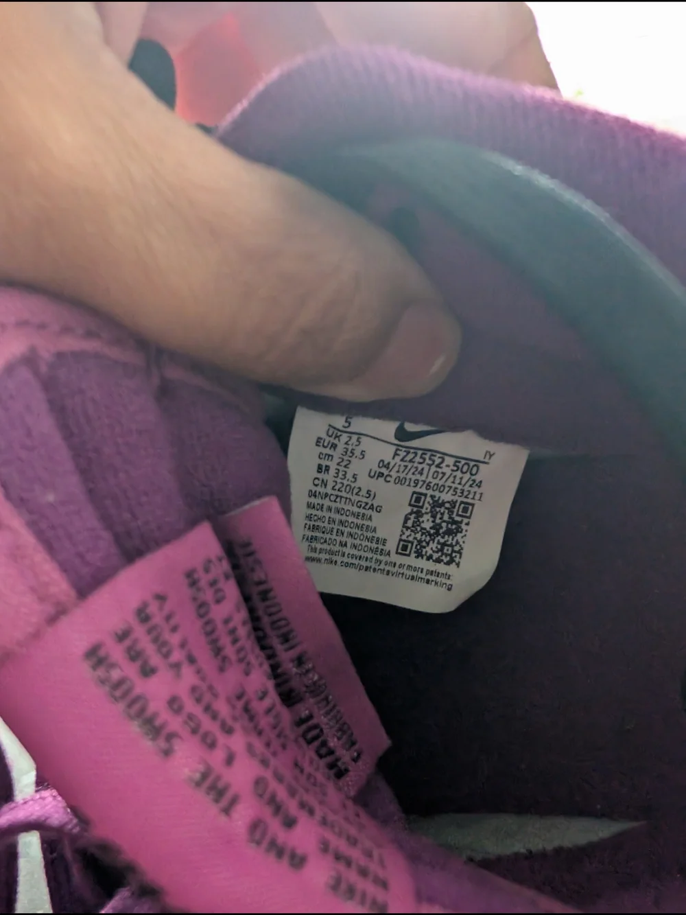 Nike Women’s Purple Low-Top Sneakers